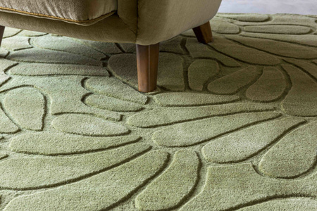 Laura Ashley Coleby Petals Hedgerow Green carpet 078807
