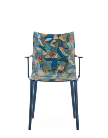H.H.H. Graphic Impression Chair Blue Ink-Ochre
