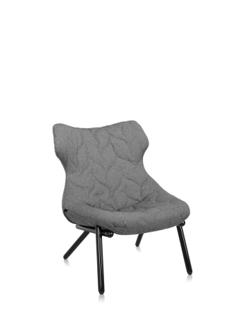 Foliage Trevira Armchair Black Gray