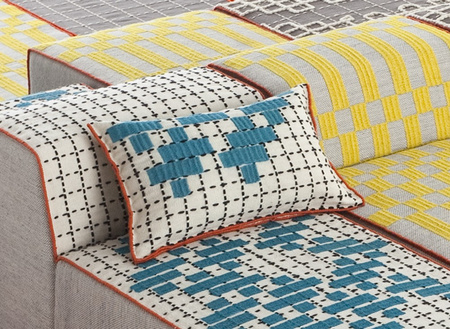 Poduszka Gan Bandas C Turquoise
