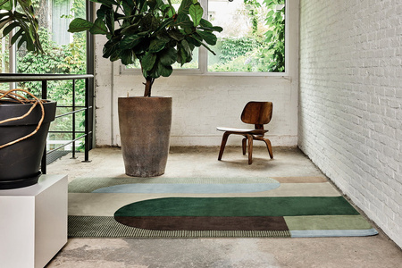 Serge Lesage Ombres Emerald carpet
