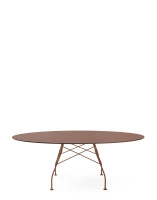 Glossy XXL Outdoor Oval 192x118 cm Stół Bordowy