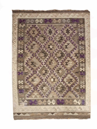 Kelim Afghan Wool Carpet 133050 123x198
