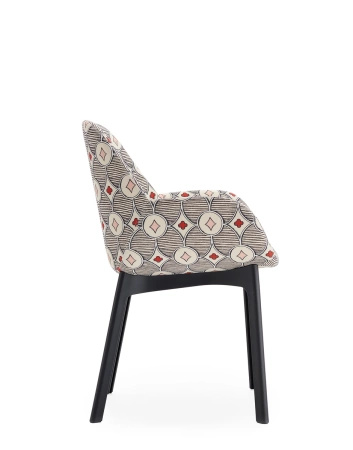 Clap Rubelli Armchair Black Cream