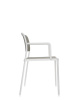Audrey Chair White Gray