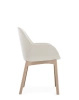 Clap Tissue Shirley Powder White Armchair