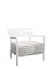 Cara Armchair White-Beige