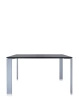 Four Square Soft Touch 128x128 cm Aluminum Table Black
