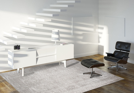 Louis de Poortere Mad Men White Plains rug 8929