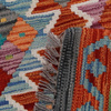 Wool kilim afghan rug multicolored 100460 245x175