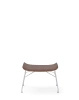 S/Wood Basic Veneer Podnóżek Ciemne Drewno Chromowany FSC™