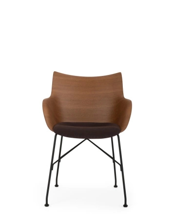 Q/Wood Soft Krzesło Ciemne Drewno Brązowy FSC™