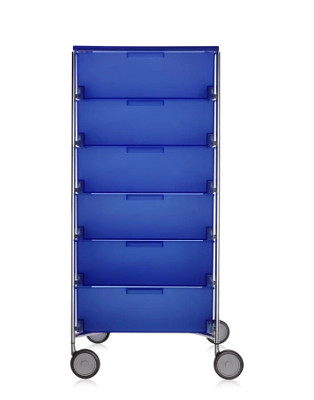Mobil 6 Drawers With Wheels Komoda Niebieski