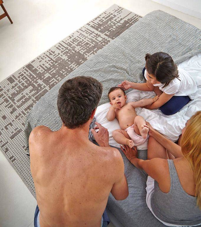Gan Canevas Abstract Silver Carpet