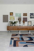 Louis de Poortere Module Carpet Camel Blue 9196