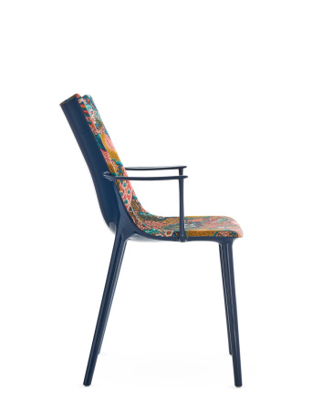 H.H.H. Upholstered Fabric Chair Blue Multi