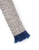 K-Lim Gray Rug with Blue Tassels 240x360