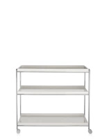 Trays 80 cm x 40 cm Trolley White