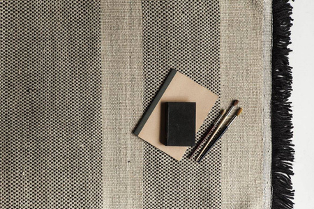 Nanimarquina Tres Stripes Carpet Black