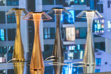 Space Indoor Lampka Stołowa Chrom