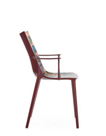 H.H.H. Graphic Impression Chair Maroon Lacquer