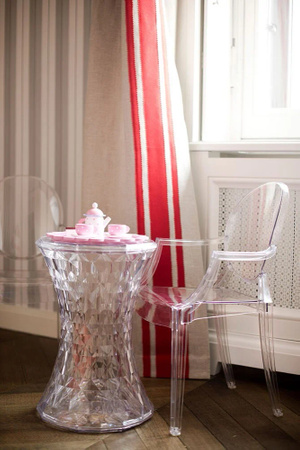 Stone Metal Auxiliary Table Gold