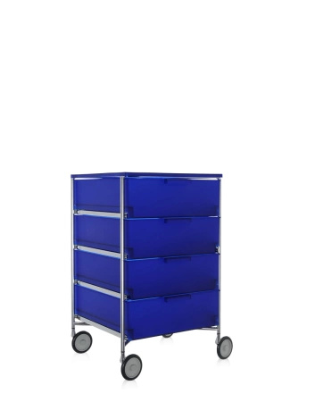 Mobil 4 Drawers With Wheels Dresser Blue