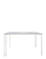 Four Square 128x128 cm Table White White
