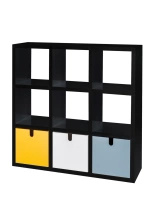 Polvara 1 Bookcase Black