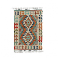 Dywan wełniany kilim afgański wielokolorowy 97812 83x59