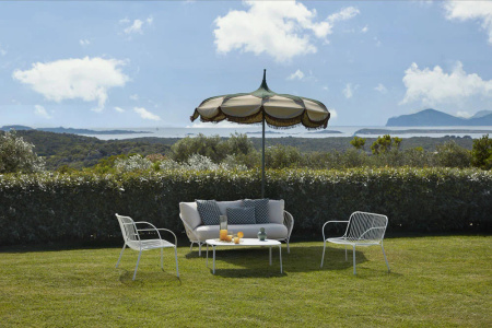 Hiray Sofa White Blue