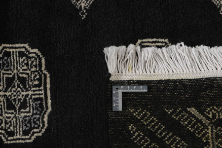 Pakistan Bokhara Wool Carpet Black 197 x 315