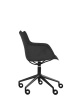 Q/Wood Basic Veneer Chair with Wheels Black Wood Black FSC™