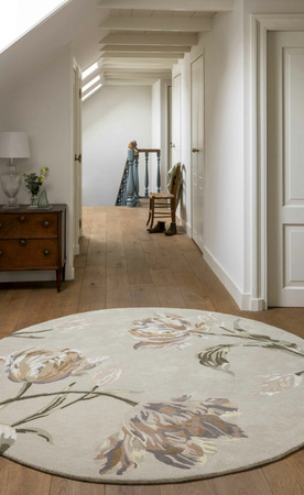 Dywan Laura Ashley Gosford Natural / Sage Green ROUND 081307