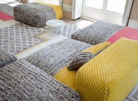 Kanapa Modułowa Gan Mangas Space Plait Yellow