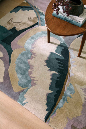 Harlequin Calathea Shiitake/Wildwater rug 142905 142905 142905