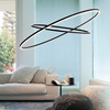 Lampa Wisząca Nemo Ellisse Double 2700 K Czarny