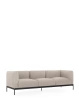 Asia Three-Seater Sofa (Cotone Plain) Beige