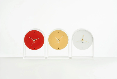 Air Du Temps Table Clock Transparent/Black