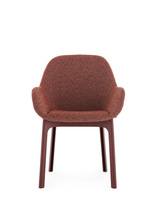 Clap Tissue Shirley Burgundy Rust Armchair