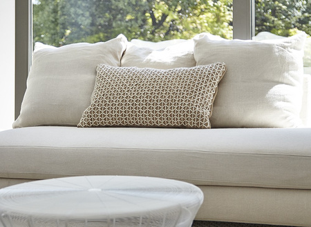 Gan Raw White Pillow