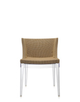 Mademoiselle Kravitz Chair Transparent Raffia Fabric Woven Fabric