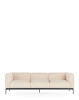 Asia Three-Seater Sofa (Cotone Structure) White