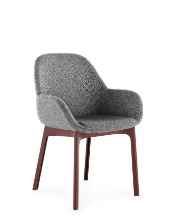 Clap Tissue Shirley Armchair Burgundy Grey