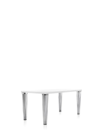 Top Top Glass 160x80 cm Stół Biały