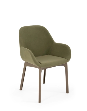 Clap Aquaclean Armchair Taupe Green