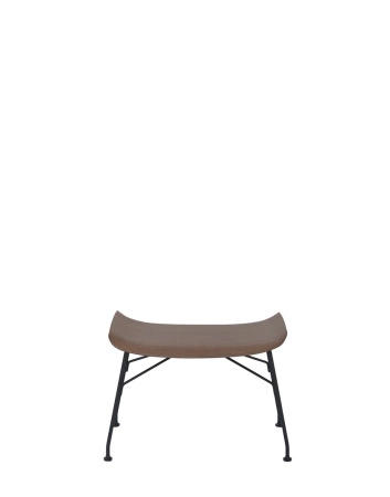 S/Wood Basic Veneer Podnóżek Ciemne Drewno Czarny FSC™