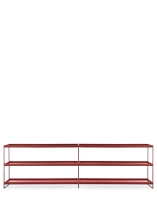 Trays 240 cm x 40 cm Regał Bordowy