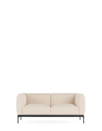Asia Two-Seater Sofa (Cotone Structure) White