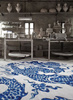 Dywan Gan Chain Stitch Blue China White